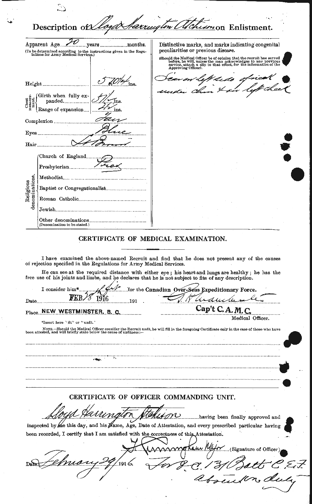 Personnel Records of the First World War - CEF 217022b