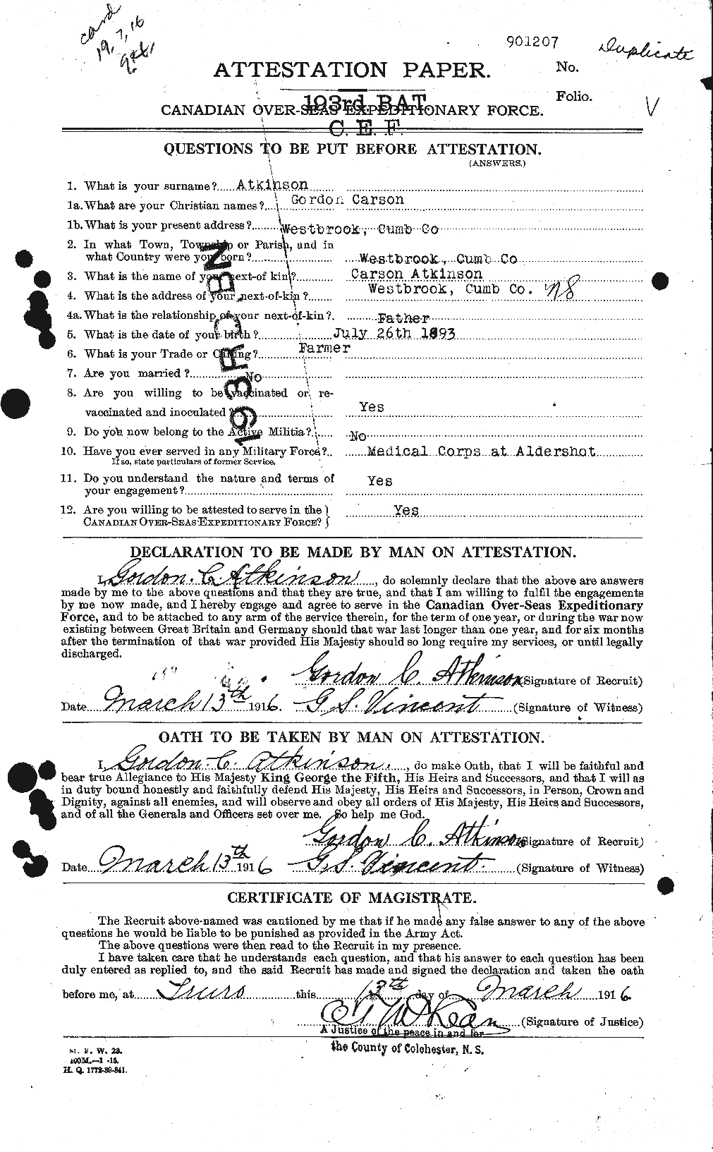Personnel Records of the First World War - CEF 217398a