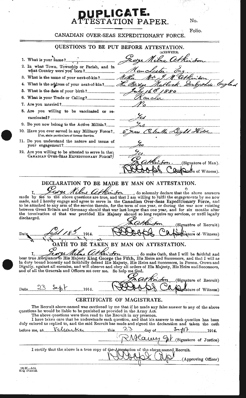 Personnel Records of the First World War - CEF 217412a