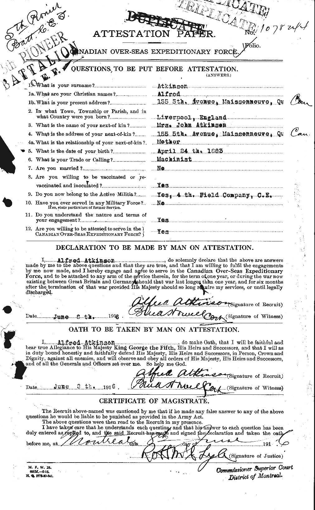 Personnel Records of the First World War - CEF 217580a