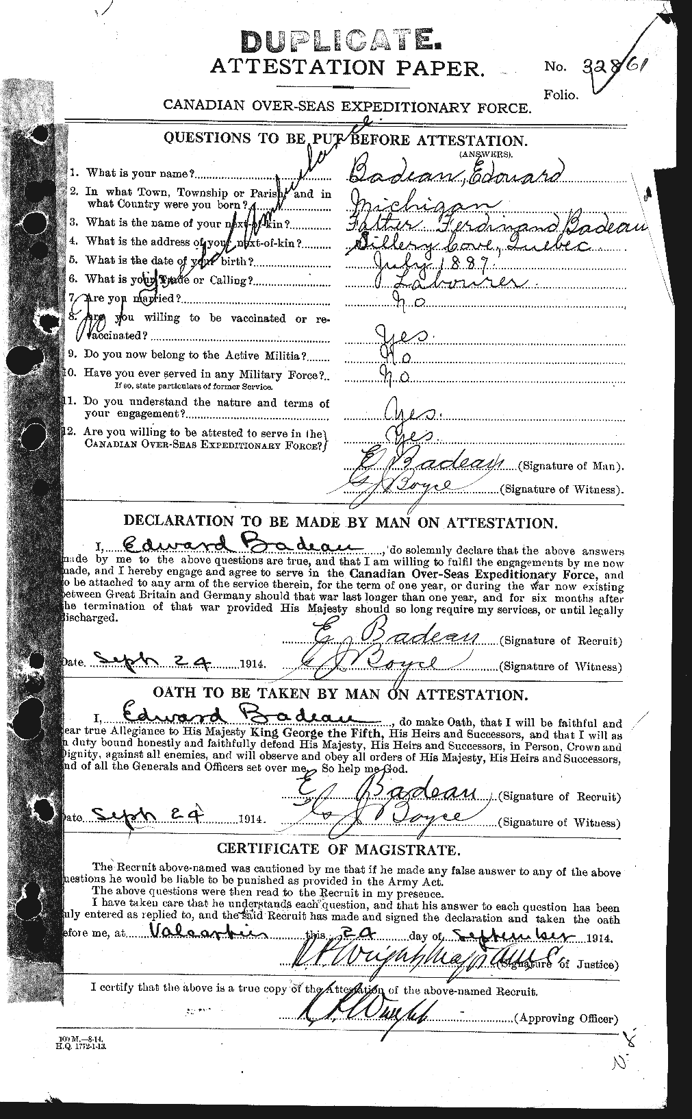 Personnel Records of the First World War - CEF 217795a