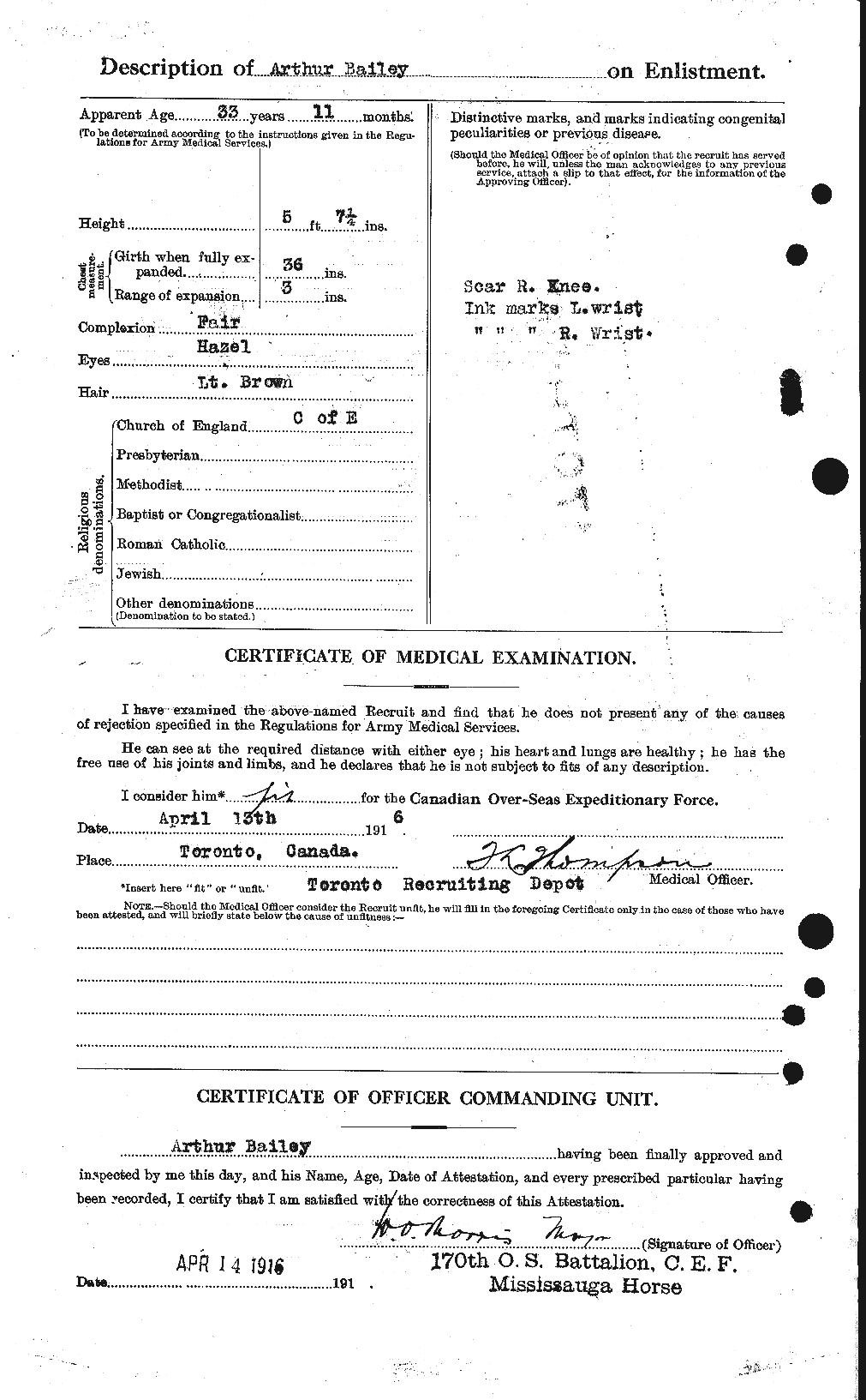 Personnel Records of the First World War - CEF 218418b