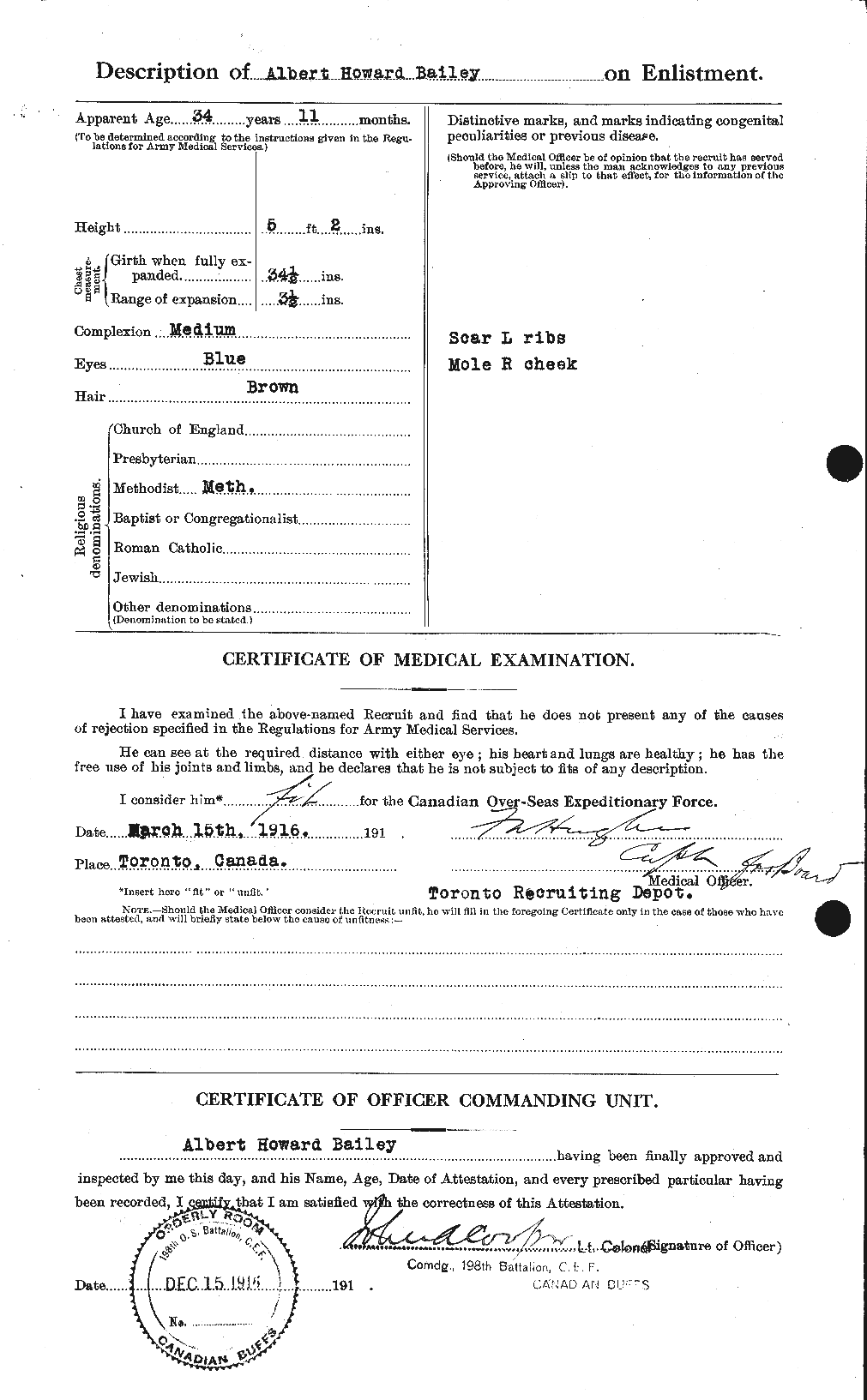 Personnel Records of the First World War - CEF 218447b