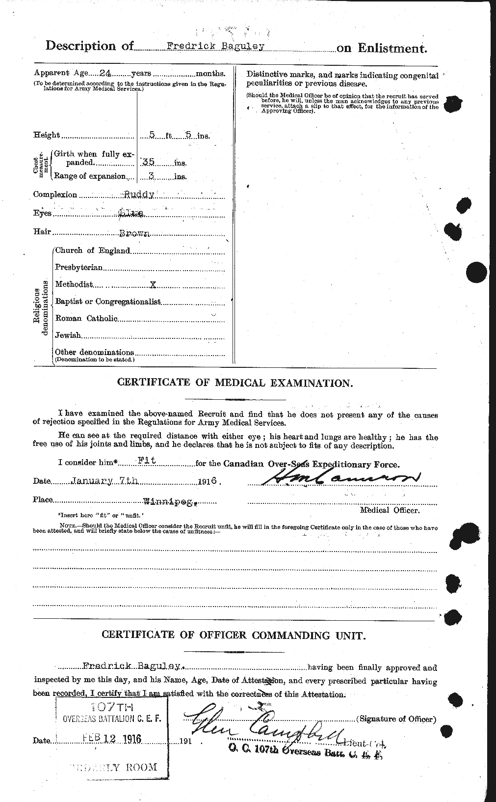 Personnel Records of the First World War - CEF 218495b