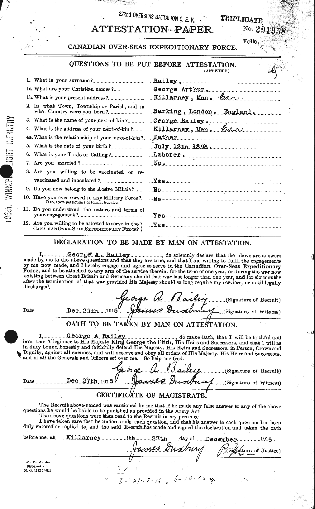 Personnel Records of the First World War - CEF 218953a