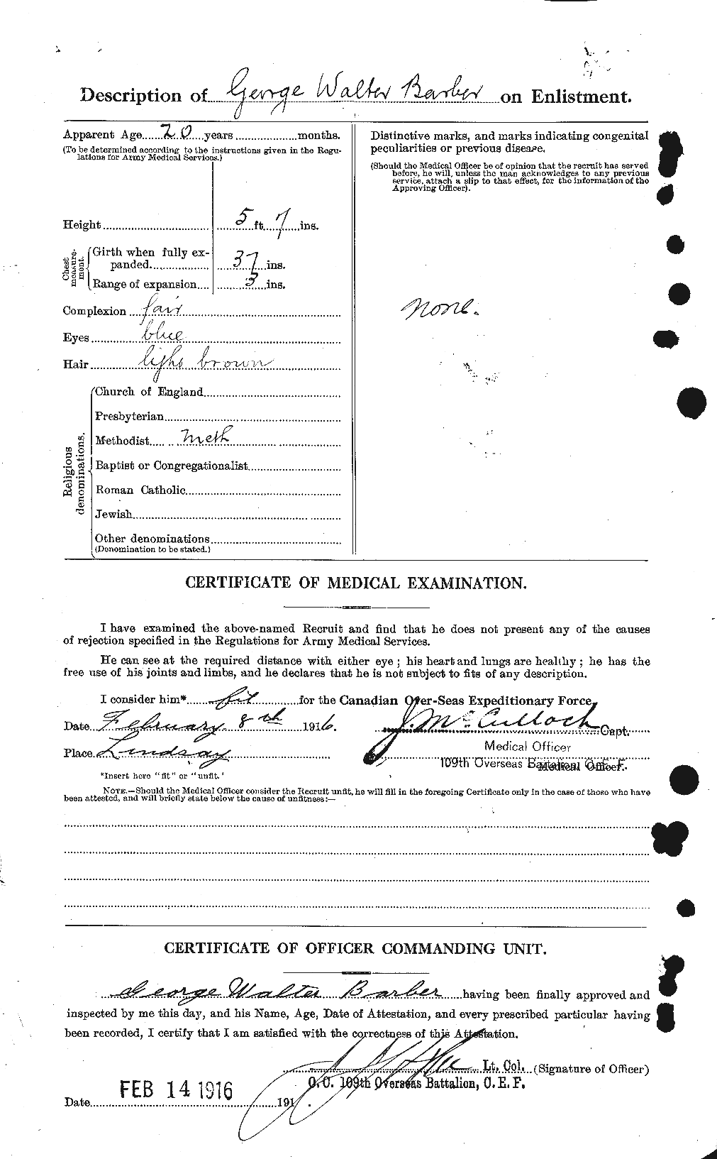 Personnel Records of the First World War - CEF 219117b