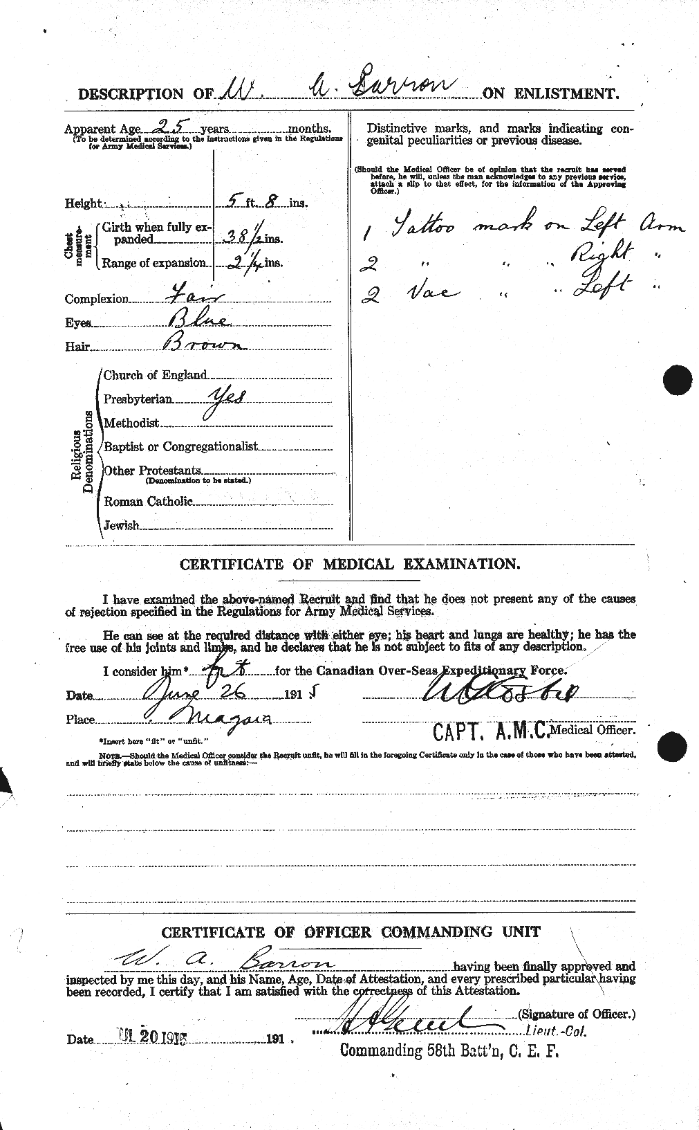Personnel Records of the First World War - CEF 219881b