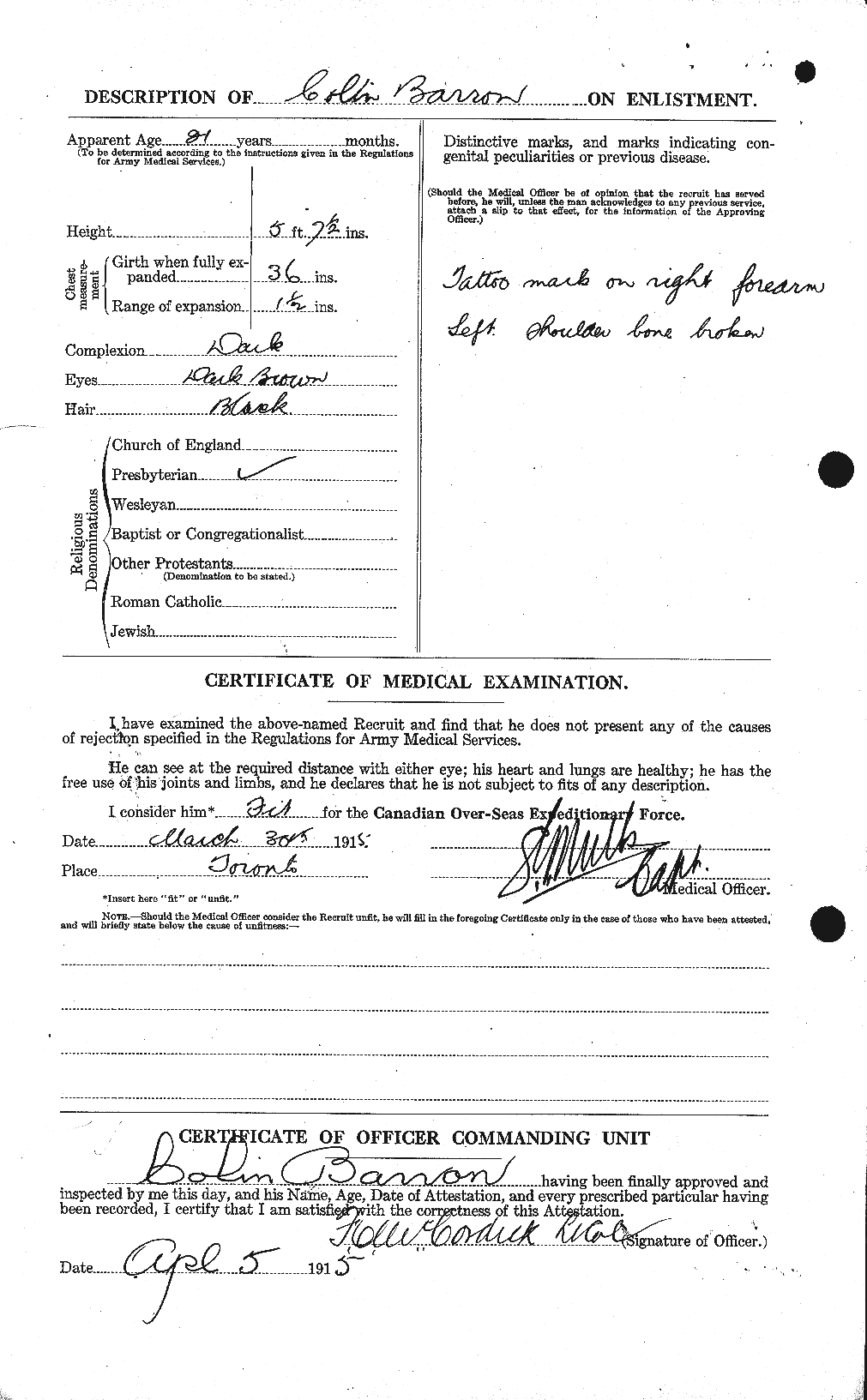 Personnel Records of the First World War - CEF 219941b