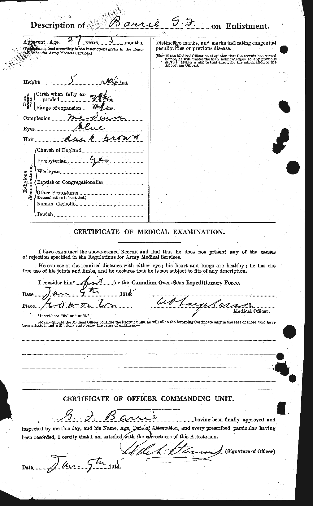 Personnel Records of the First World War - CEF 220047b