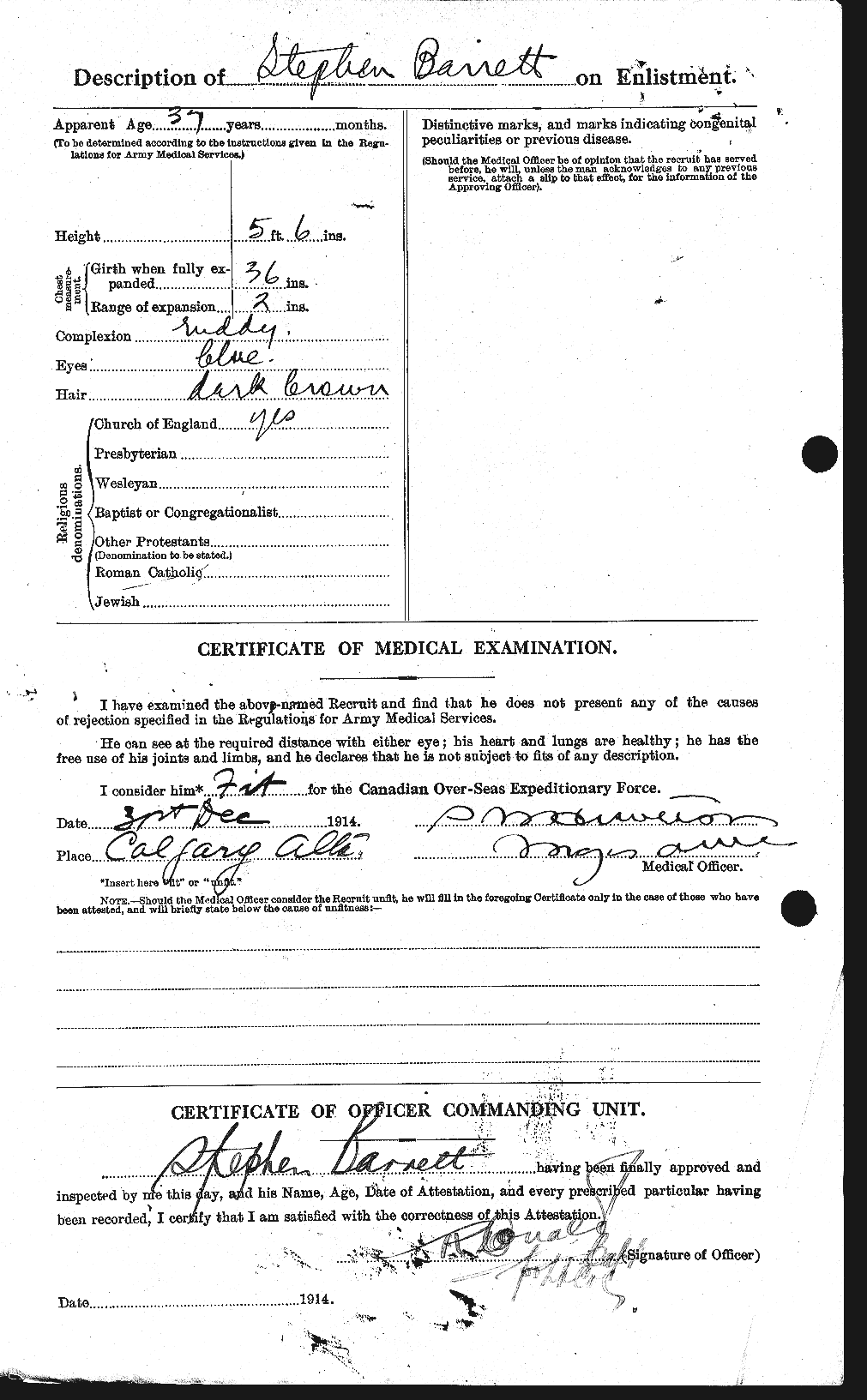 Personnel Records of the First World War - CEF 220175b