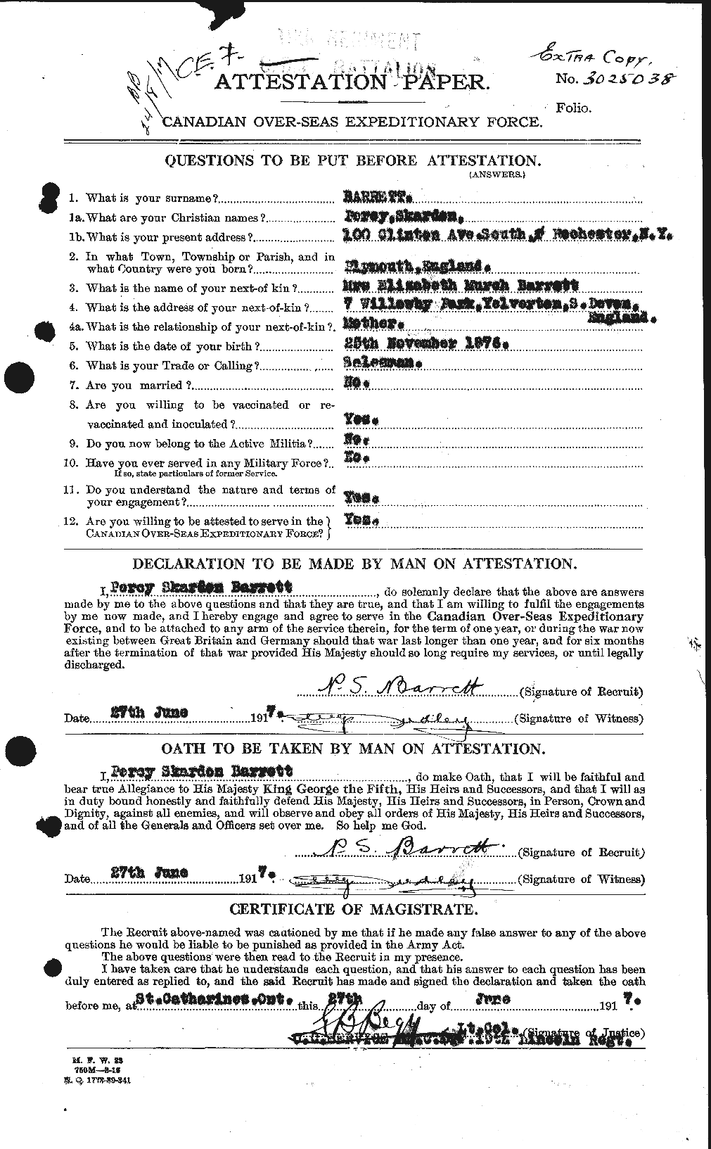 Personnel Records of the First World War - CEF 220205a