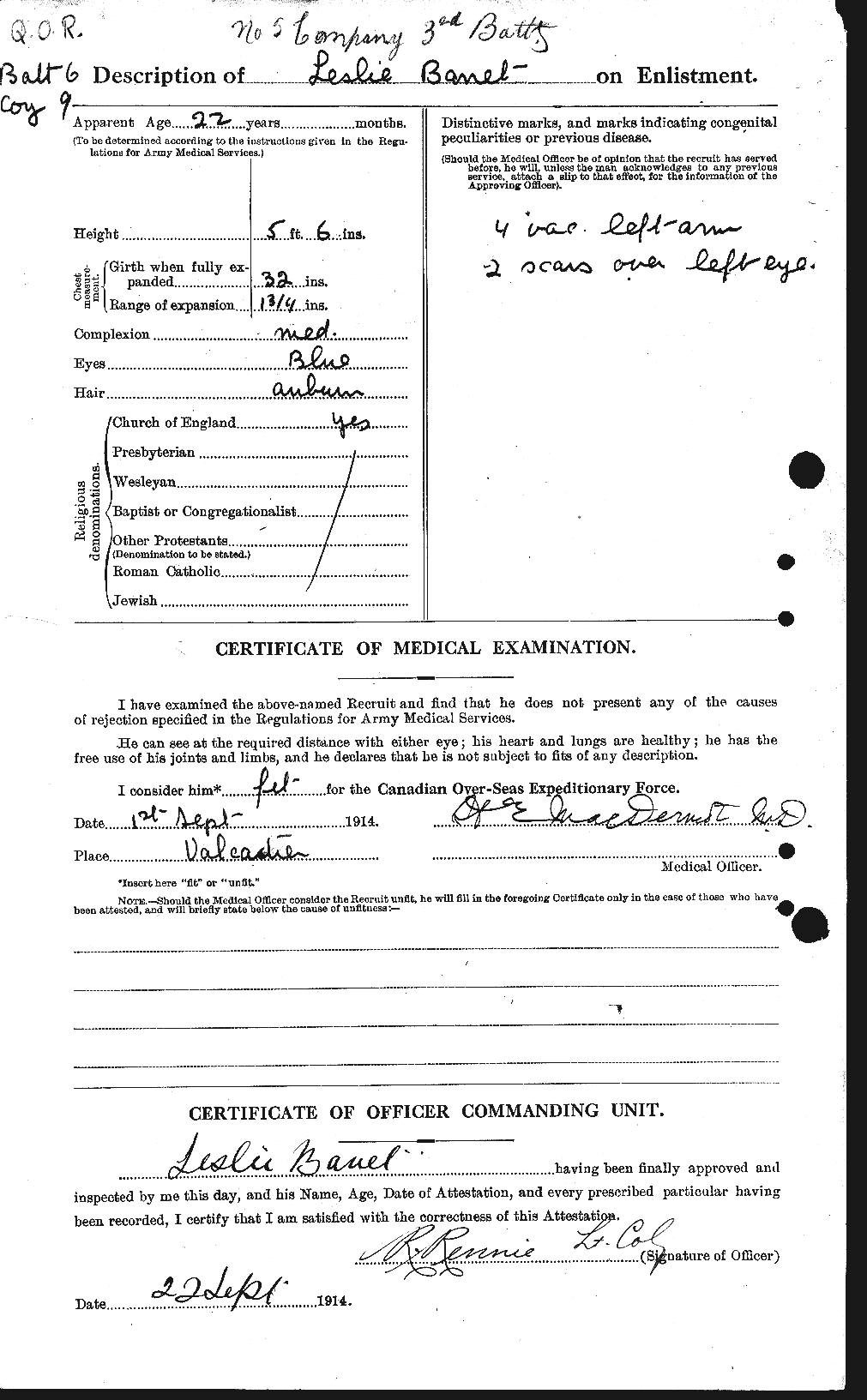 Personnel Records of the First World War - CEF 220222b