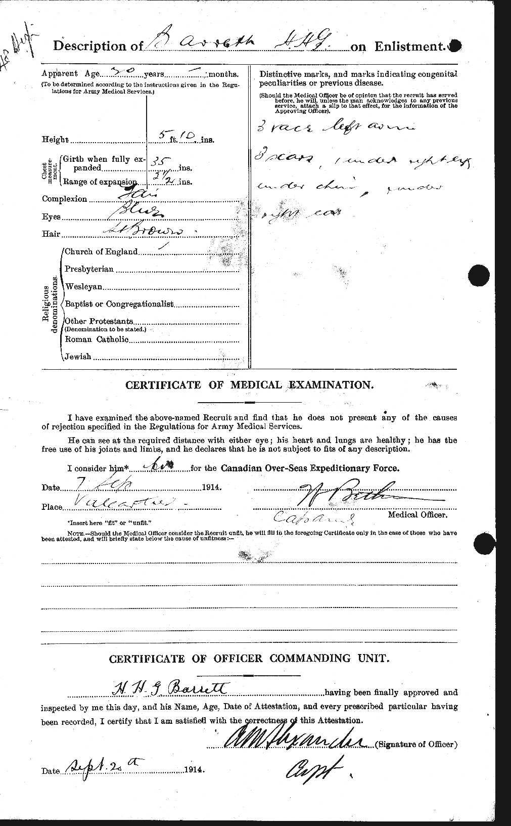 Personnel Records of the First World War - CEF 220272b