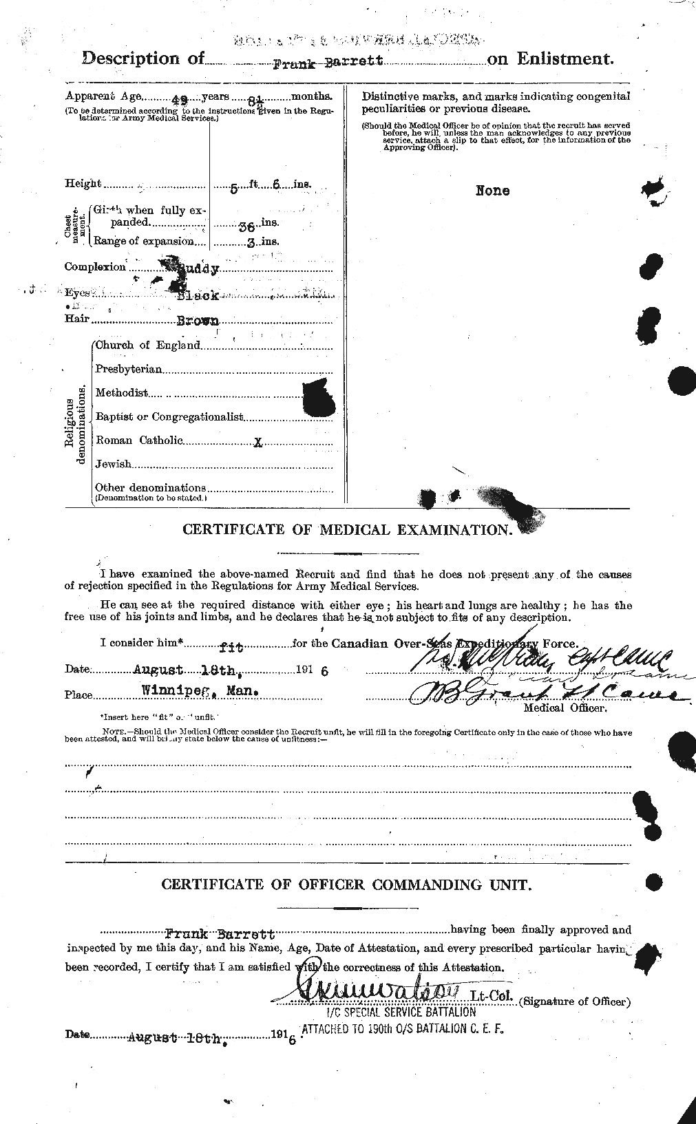Personnel Records of the First World War - CEF 220341b