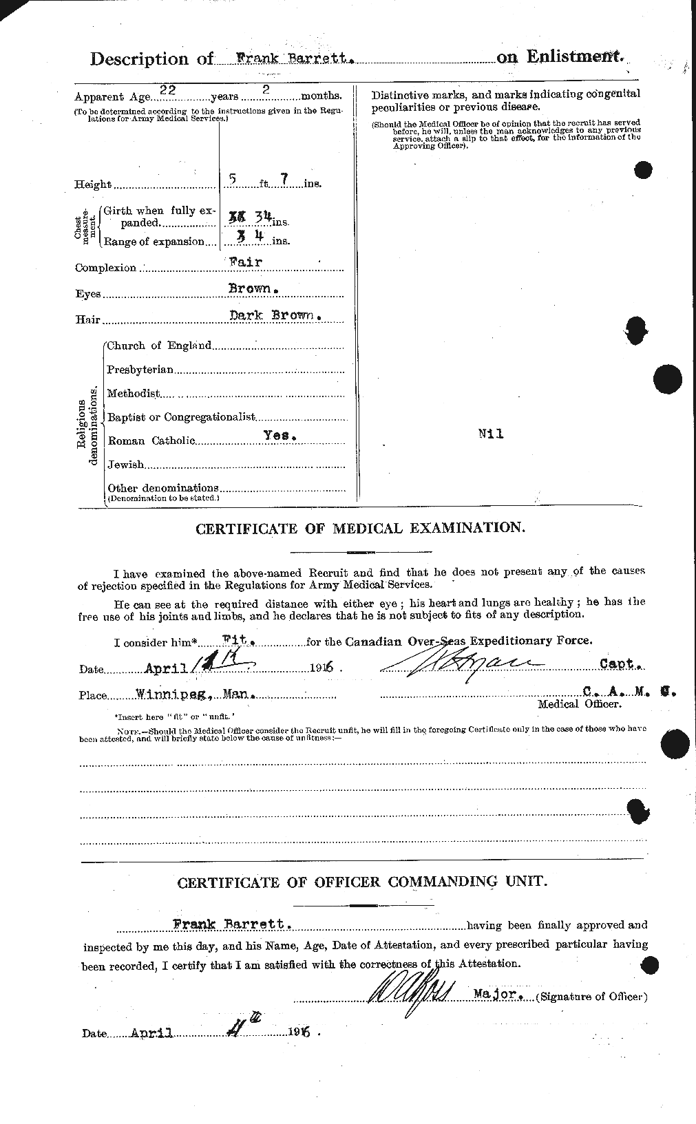 Personnel Records of the First World War - CEF 220342b