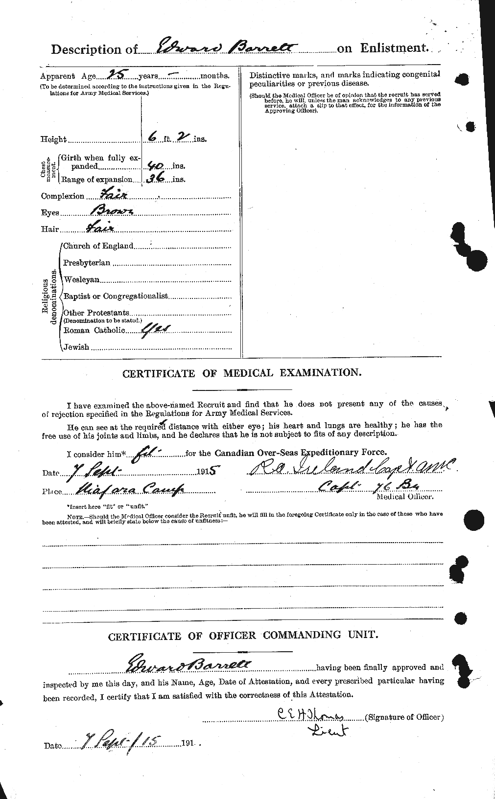 Personnel Records of the First World War - CEF 220359b