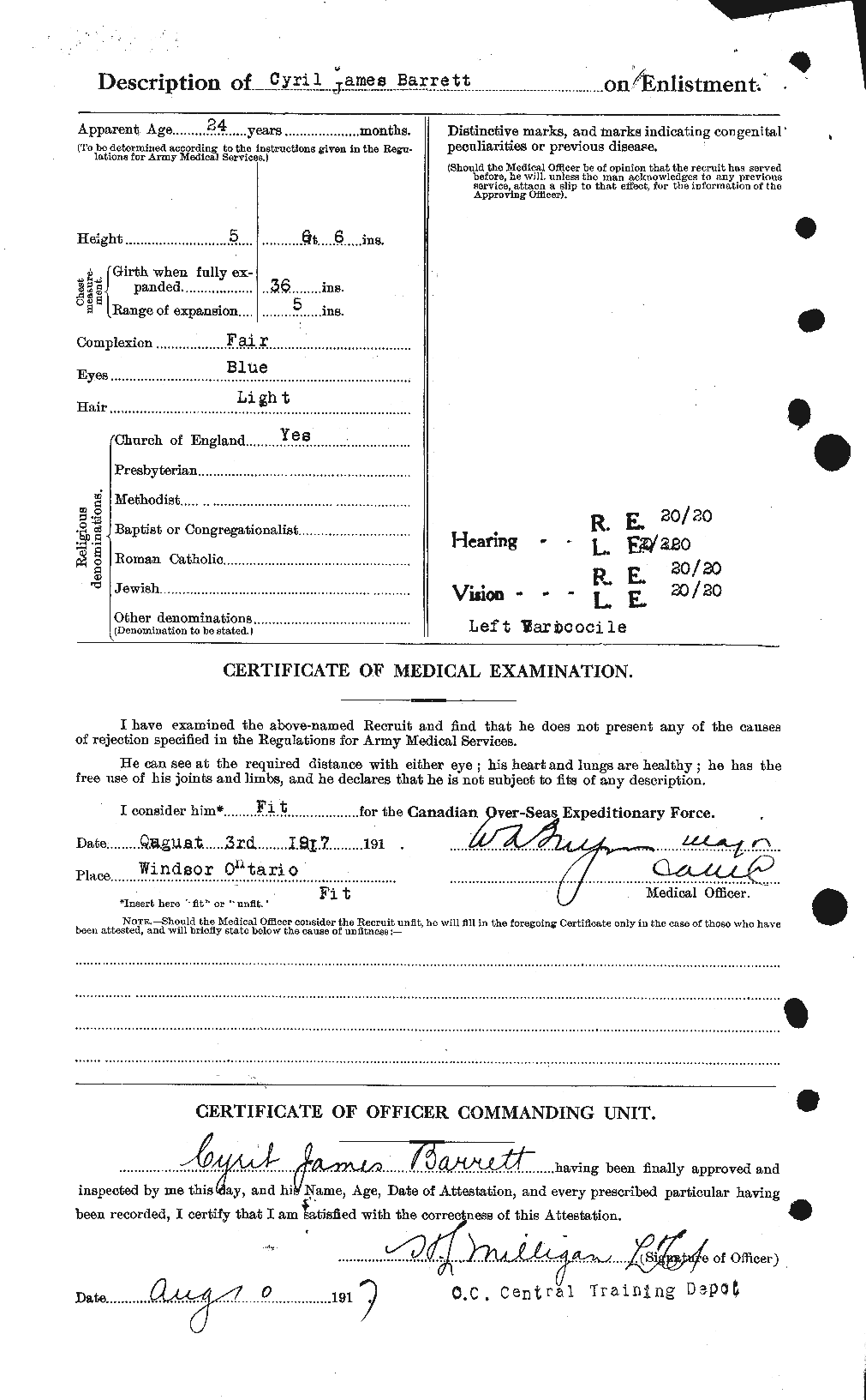 Personnel Records of the First World War - CEF 220366b