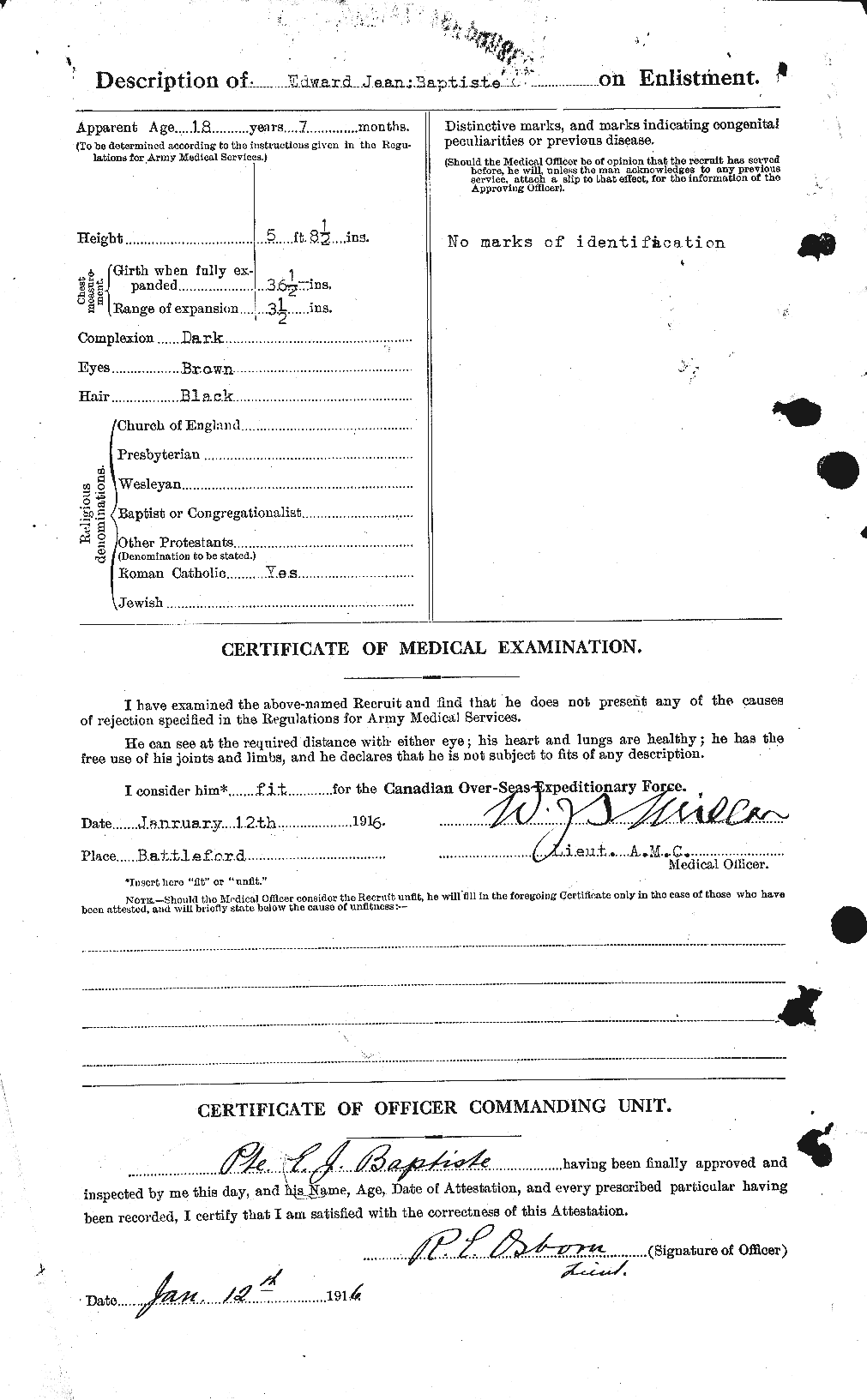 Personnel Records of the First World War - CEF 220537b