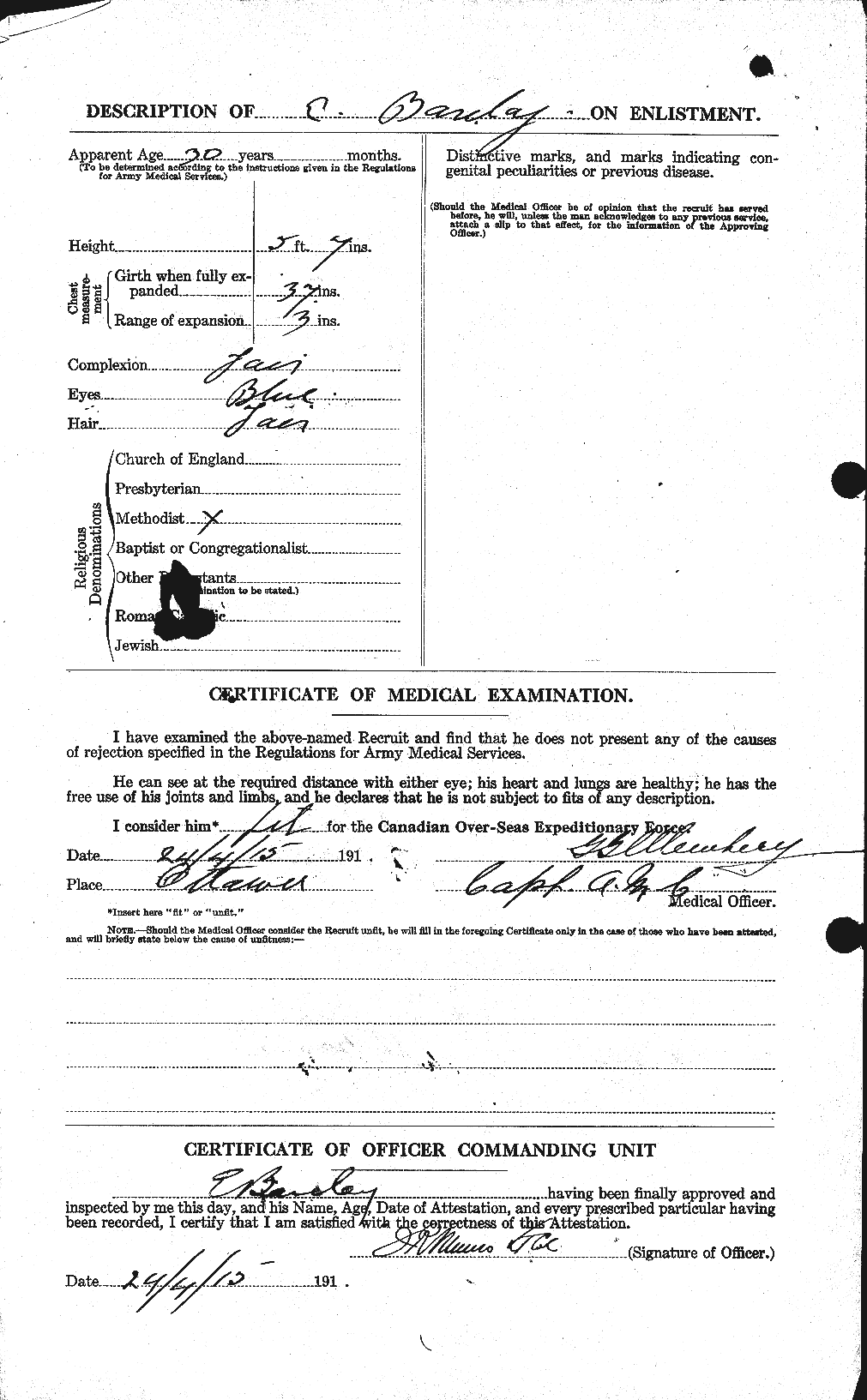 Personnel Records of the First World War - CEF 220941b