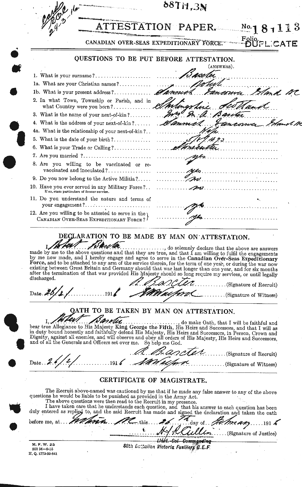 Personnel Records of the First World War - CEF 221244a