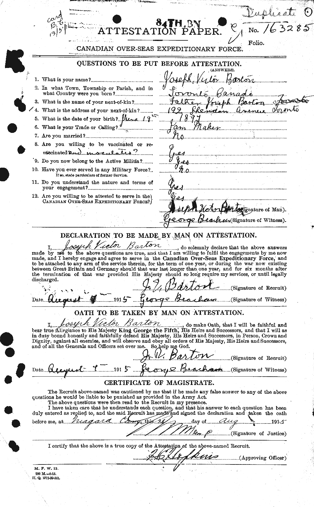 Personnel Records of the First World War - CEF 221382a
