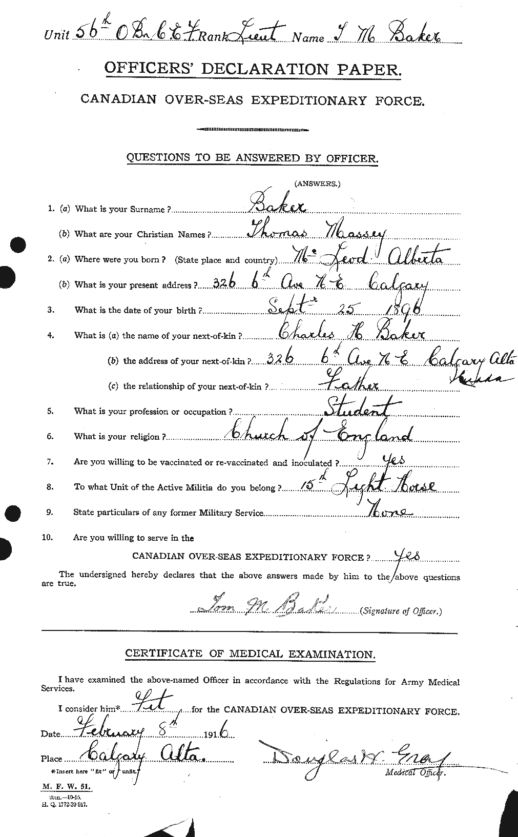 Personnel Records of the First World War - CEF 221446a