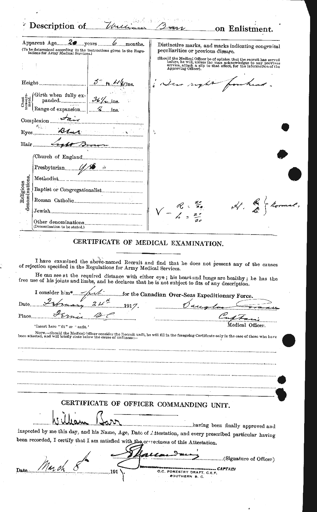 Personnel Records of the First World War - CEF 221725b