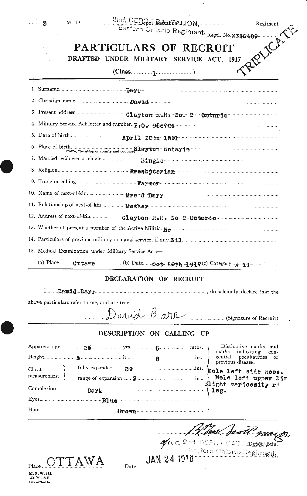 Personnel Records of the First World War - CEF 221812a