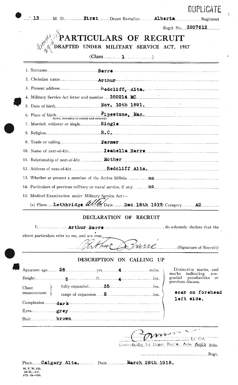 Personnel Records of the First World War - CEF 221948a