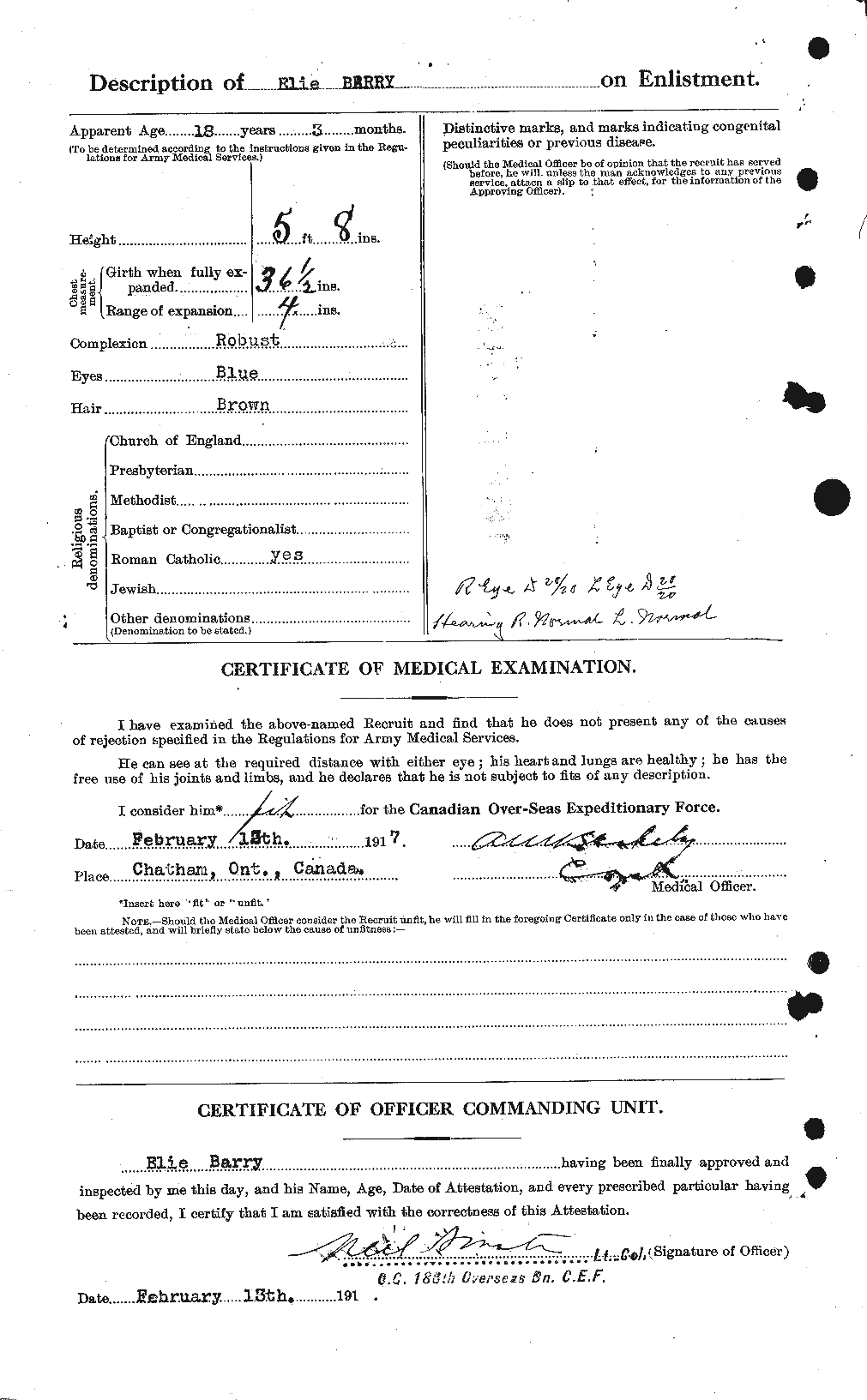 Personnel Records of the First World War - CEF 222195b
