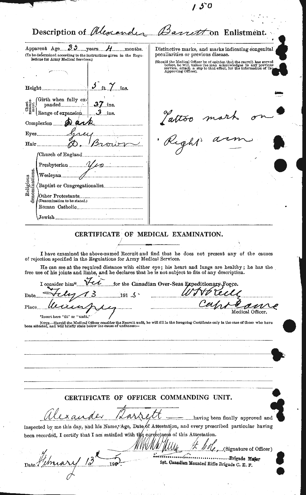 Personnel Records of the First World War - CEF 222204b