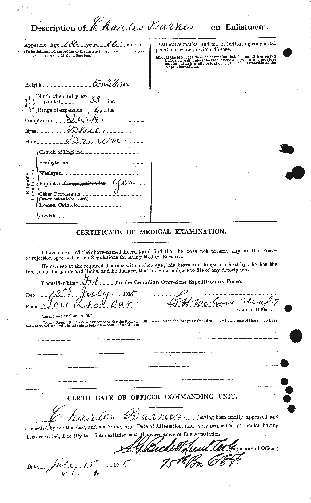 Personnel Records of the First World War - CEF 222630b