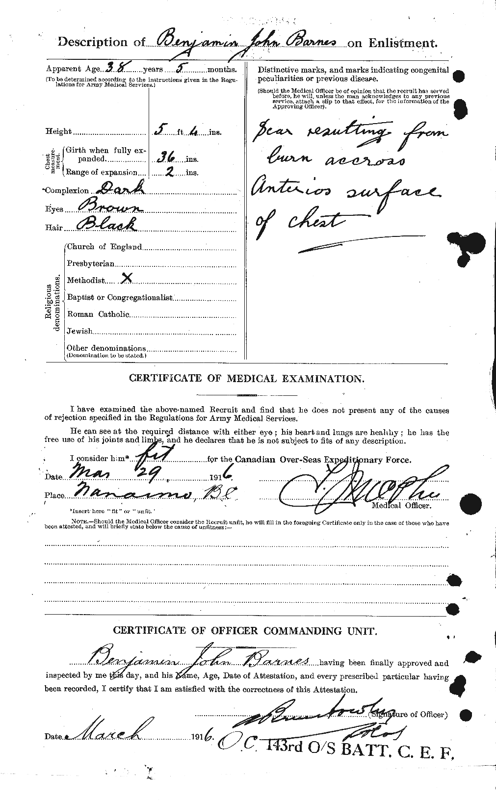 Personnel Records of the First World War - CEF 222643b