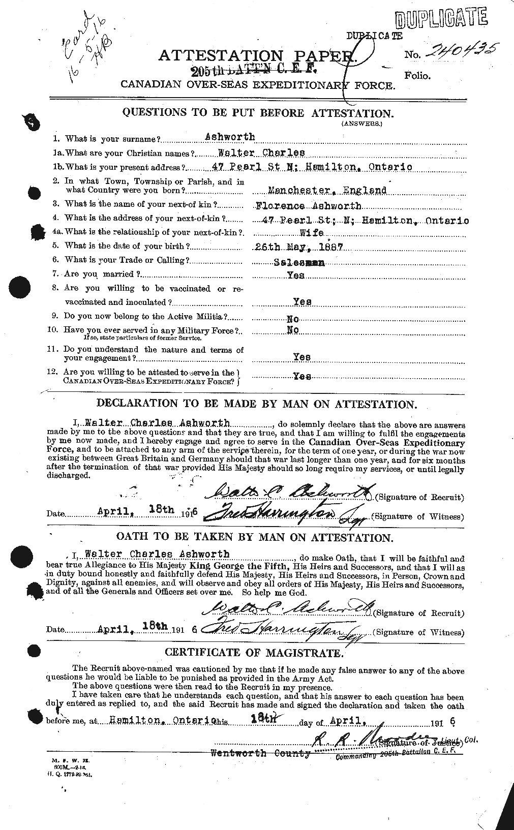 Personnel Records of the First World War - CEF 223702a