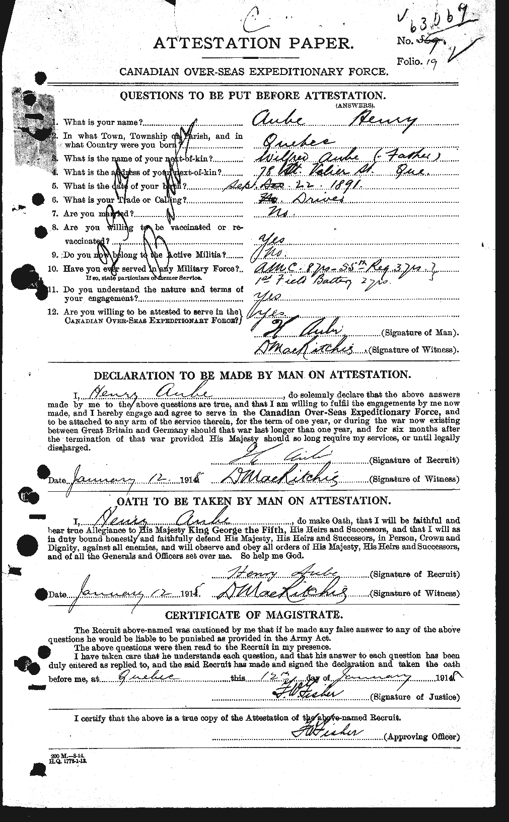 Personnel Records of the First World War - CEF 223928a
