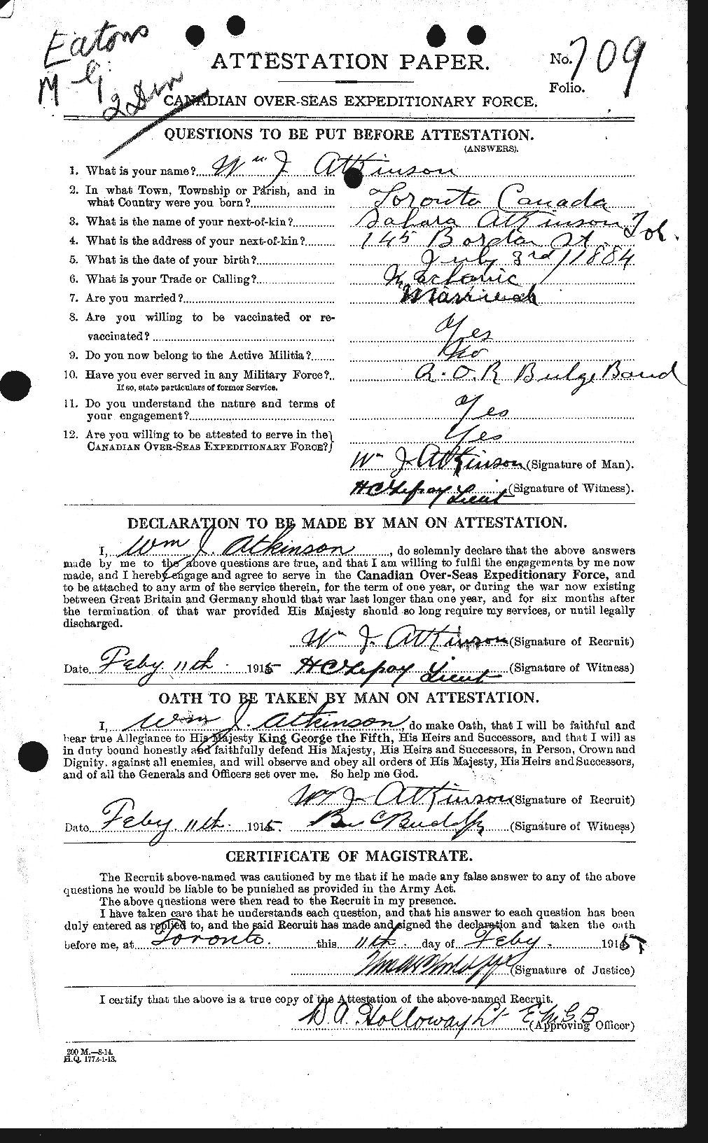 Personnel Records of the First World War - CEF 224180a