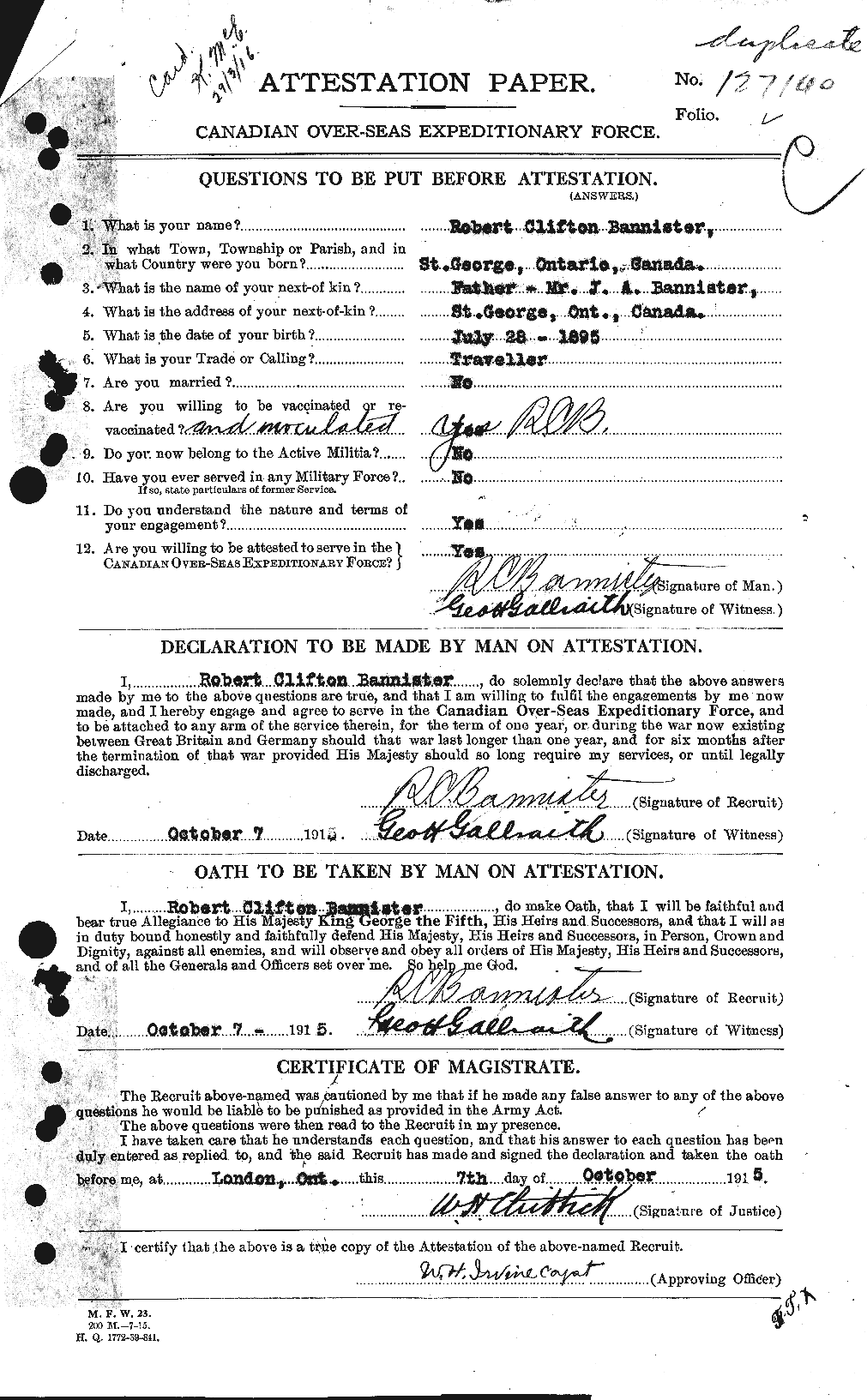 Personnel Records of the First World War - CEF 224768a