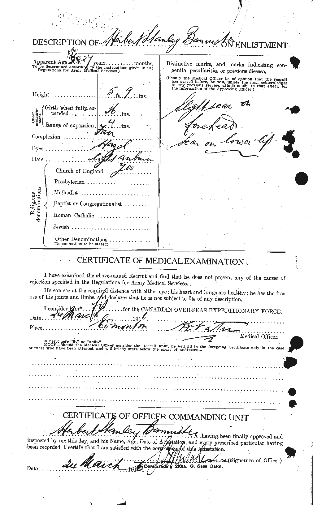 Personnel Records of the First World War - CEF 224784b