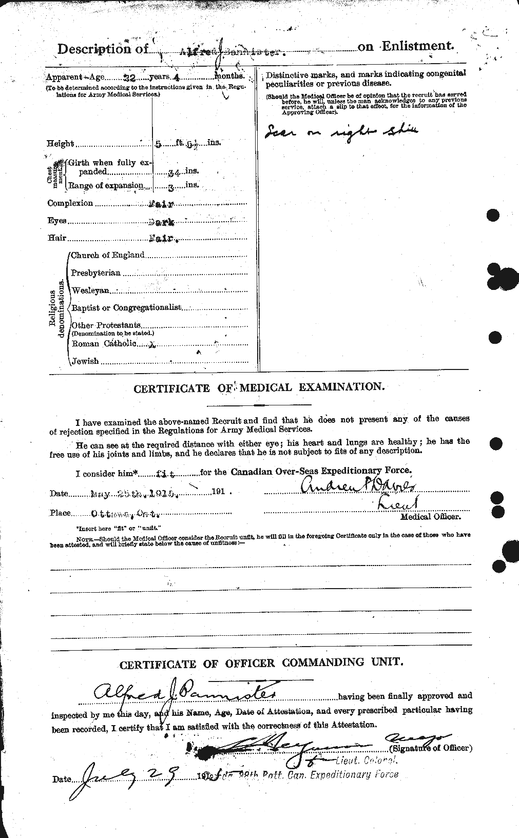 Personnel Records of the First World War - CEF 224813b