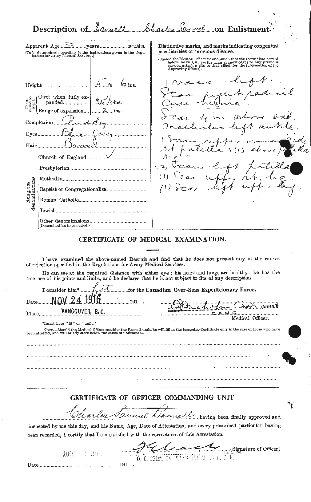 Personnel Records of the First World War - CEF 224891b