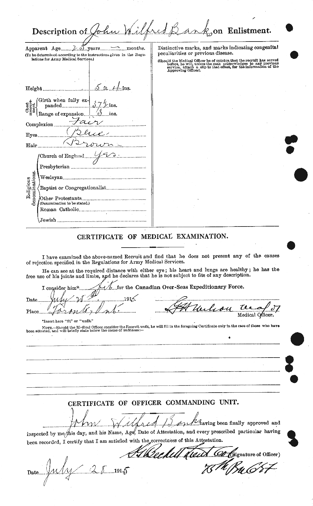 Personnel Records of the First World War - CEF 224976b