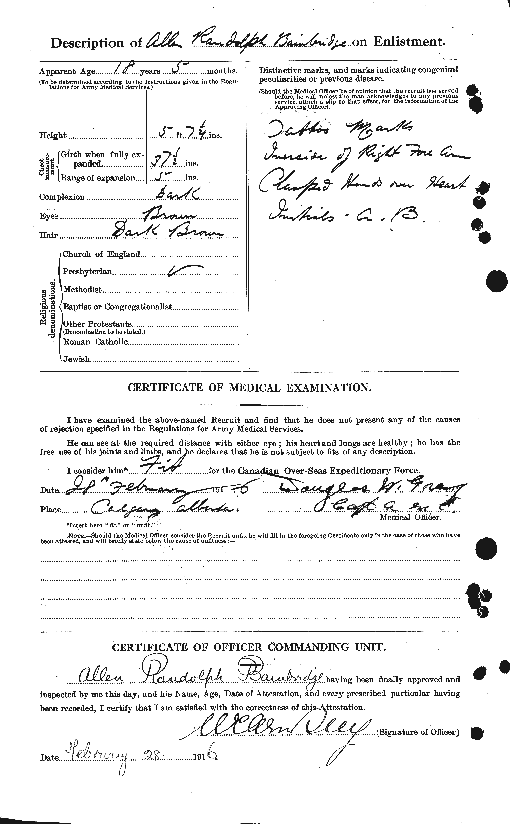 Personnel Records of the First World War - CEF 225058b