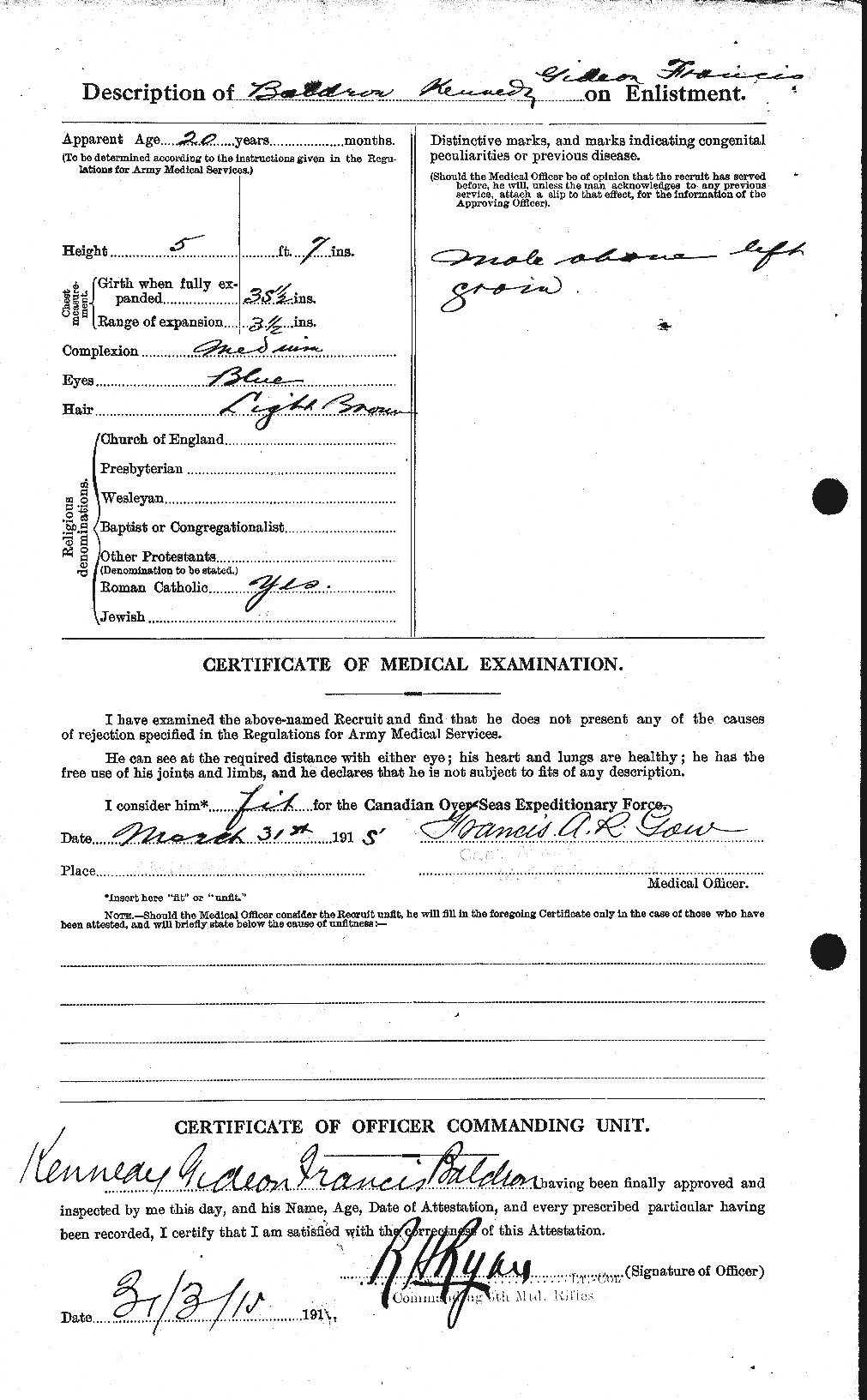 Personnel Records of the First World War - CEF 225201b
