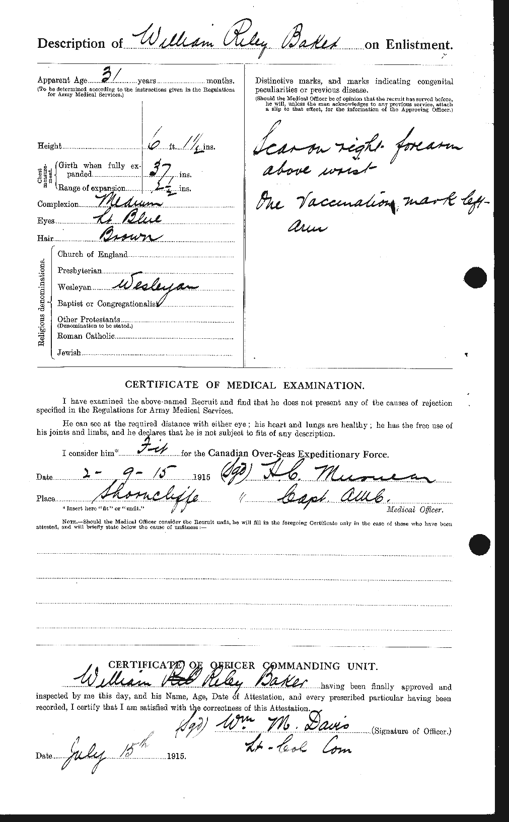 Personnel Records of the First World War - CEF 225519b