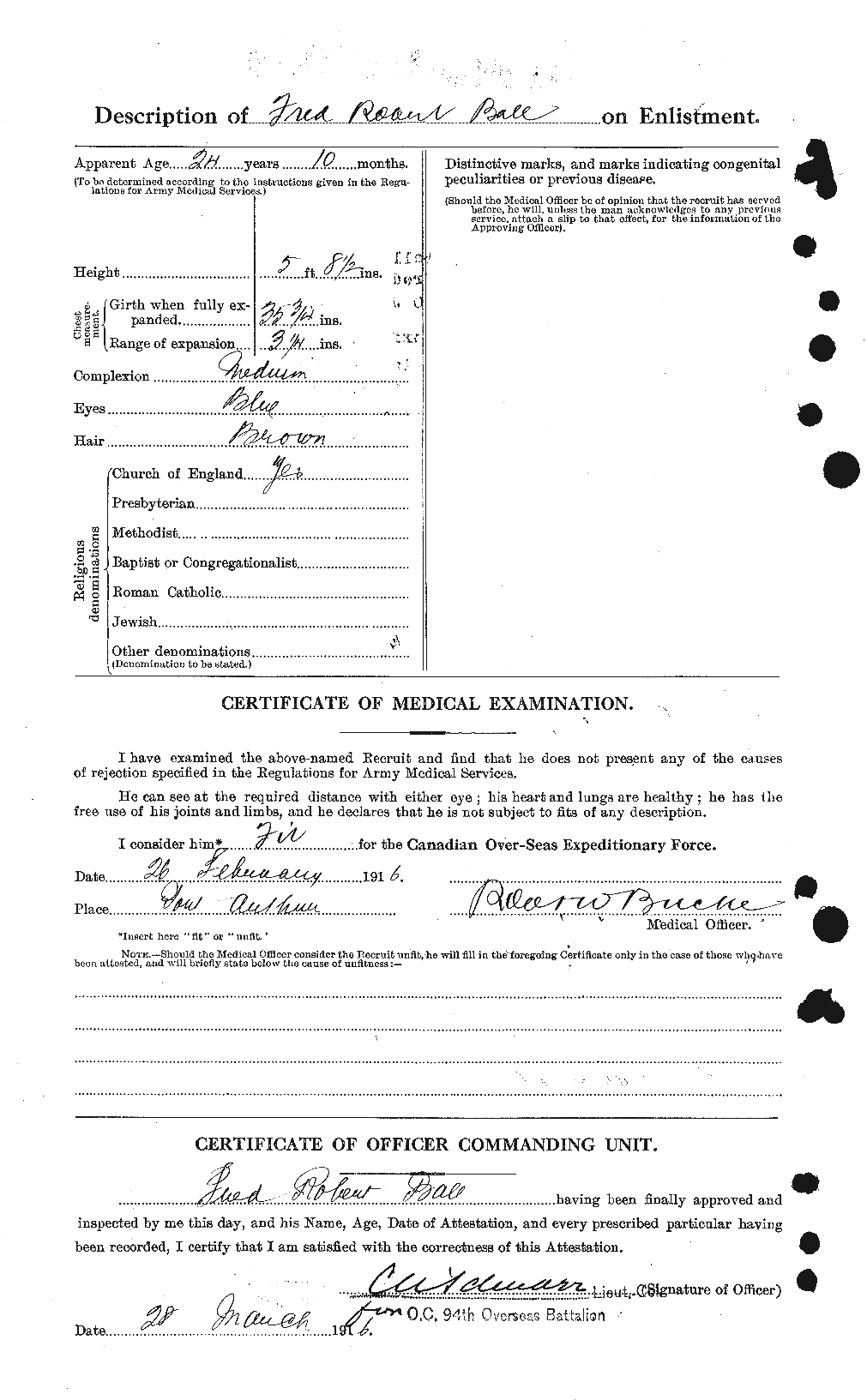 Personnel Records of the First World War - CEF 225783b