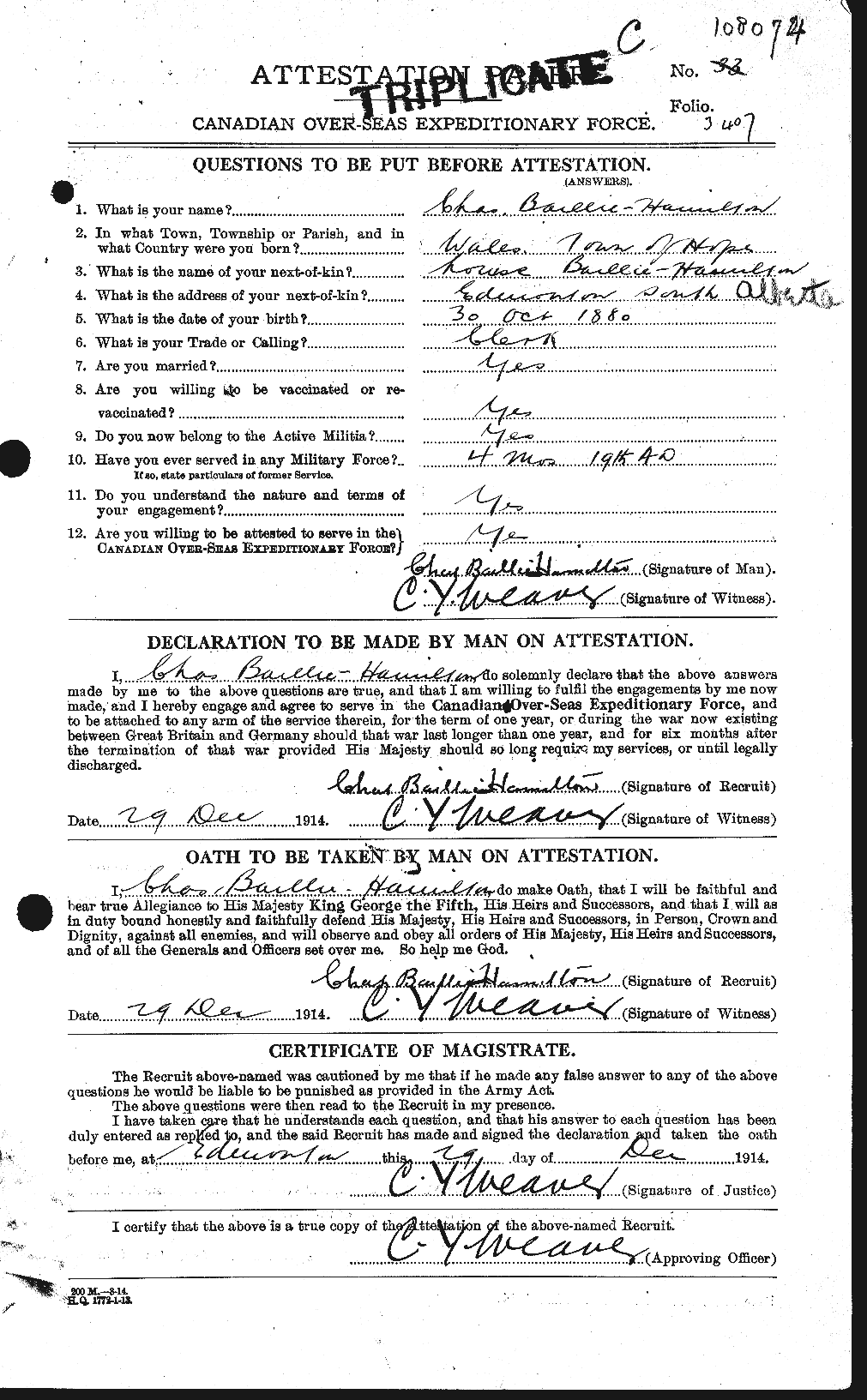 Personnel Records of the First World War - CEF 226265a