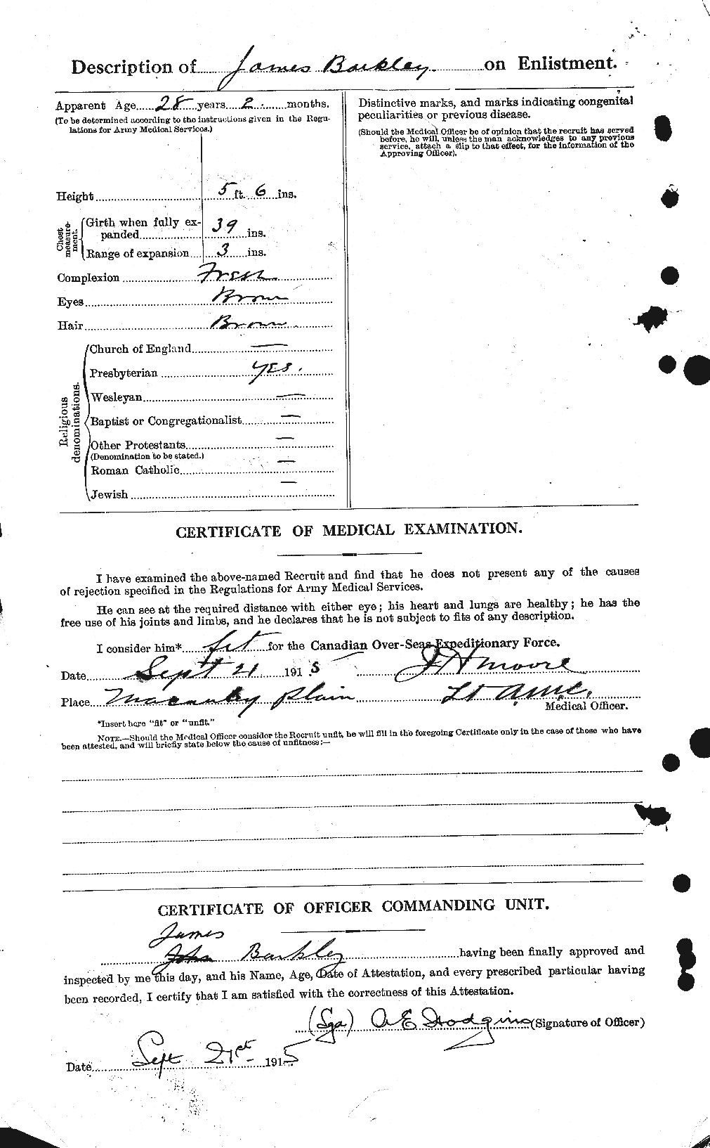 Personnel Records of the First World War - CEF 226829b