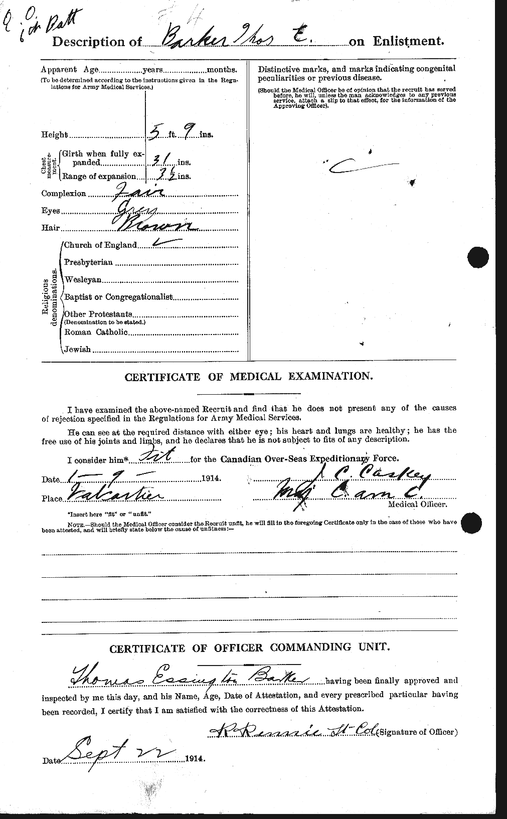 Personnel Records of the First World War - CEF 226933b