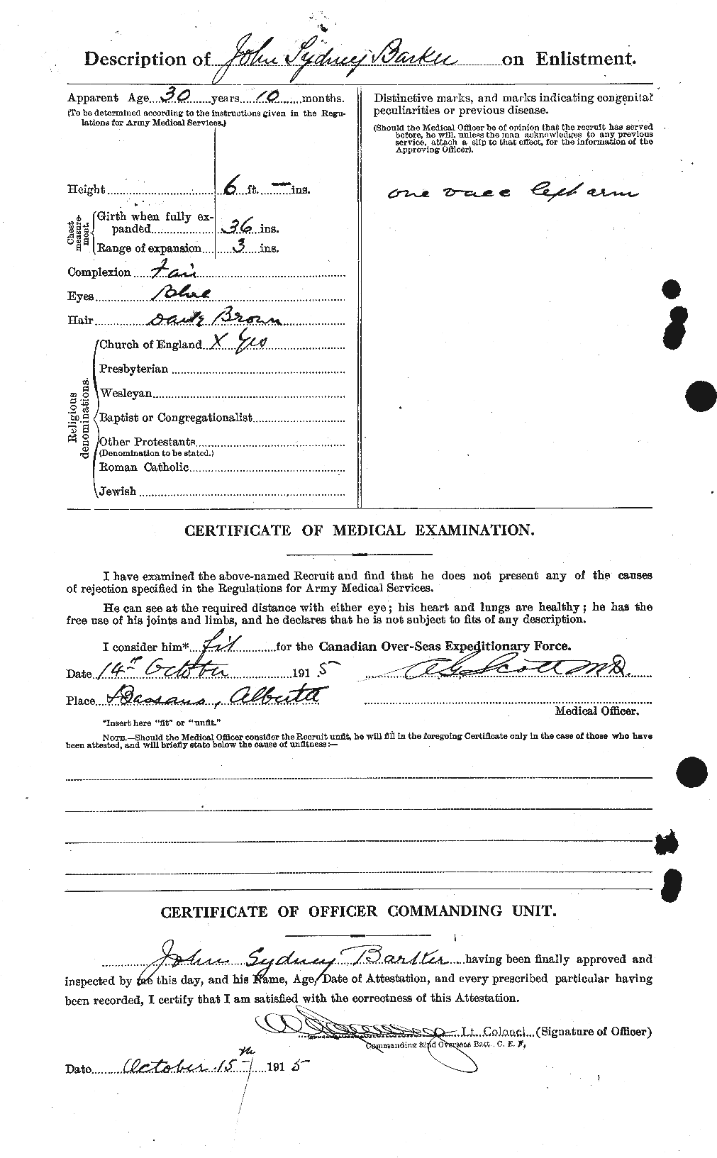 Personnel Records of the First World War - CEF 227009b
