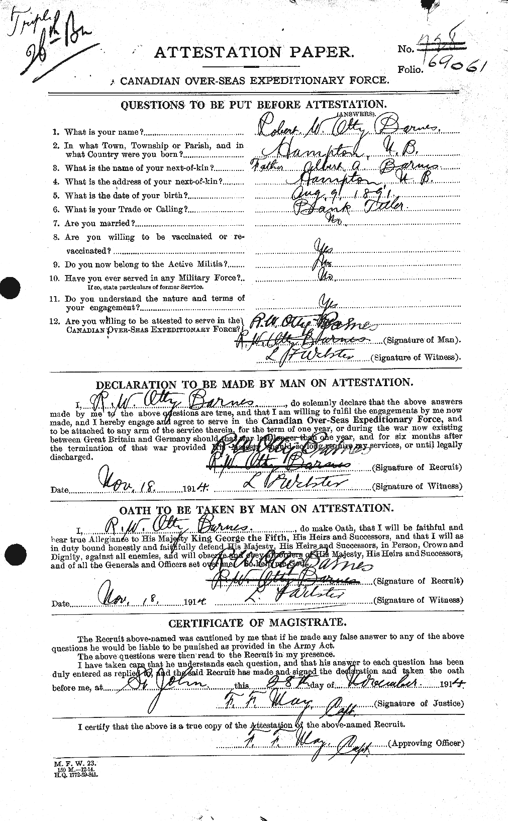 Personnel Records of the First World War - CEF 227372a